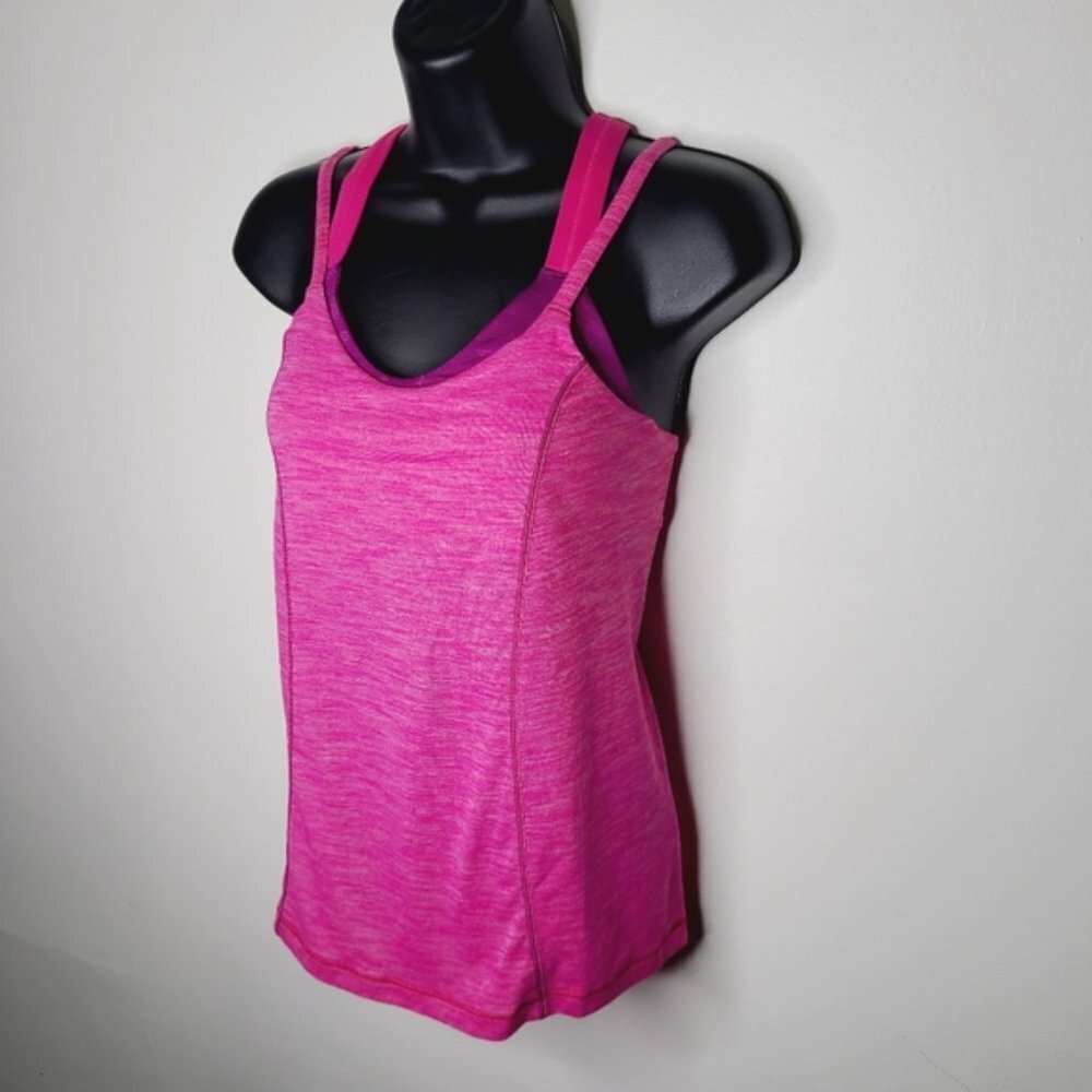 Lululemon Run For Gold Tank - Heathered Magenta